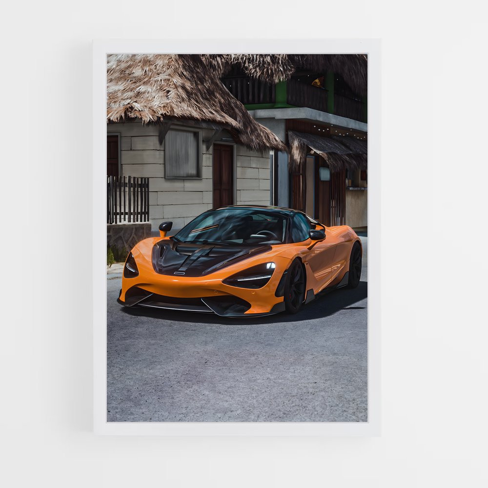 Poster L'Éclat Orange – affiche Mclaren (vue 3)